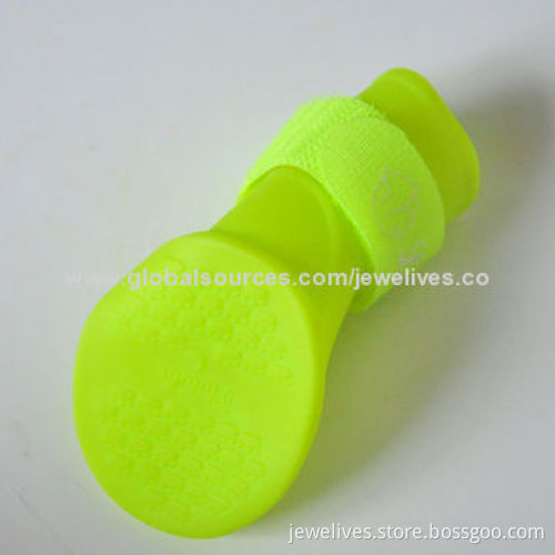 Candy fashionable rubber waterproof pet dog shoes